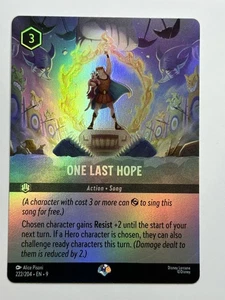 One Last Hope (Epic) Cold Foil Fabled 222/204 NM Lorcana Card - Picture 1 of 2