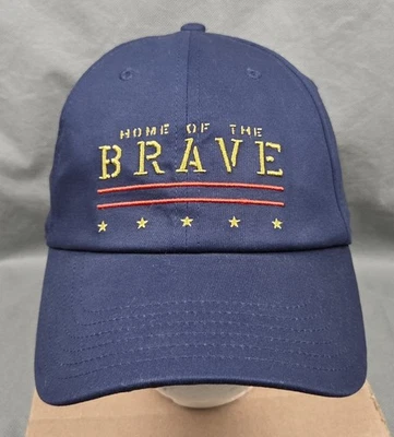 Gorra Under Armour Project Rock Home Of The Brave con tirantes ajuste libre azul Foto 1 de 4