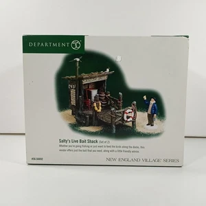 NEW DEPT 56 SALTY'S BAIT SHACK  NEW ENGLAND VILLAGE SERIES -- Christmas Village - Picture 1 of 3