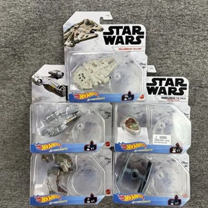 Hot Wheels Star Wars Starships FYT65 Complete Set Of 5 Mattel 2021 Crest Falcon - Picture 1 of 8