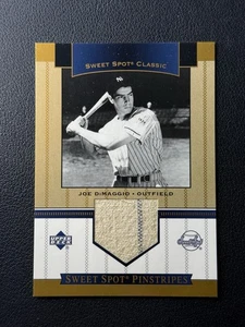 JOE DIMAGGIO 2003 UPPER DECK UD SWEET SPOT CLASSIC PINSTRIPES GAME-USED JERSEY  - Bild 1 von 2
