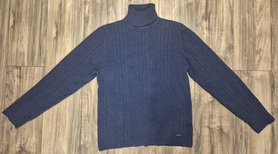 Calvin Klein Midnight Blue Turtleneck Long Sleeve Sweater - Size Extra Large - Image 1 of 4