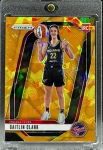 2024 WNBA Panini Prizm Caitlin Clark Variation Orange Cracked Ice RC #145 SP - Picture 1 of 2