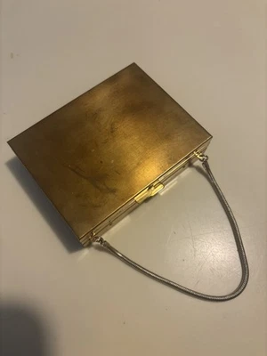 1950s Compact Purse Makeup Mirror Lipstick Comb Cigarette Unused MCM Vanity  - Image 1 of 4