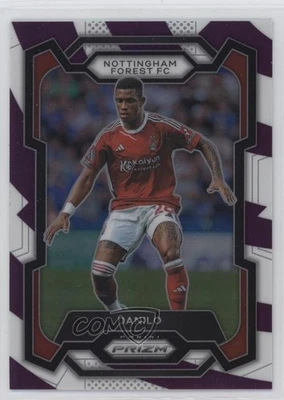 2023-24 Panini Prizm Premier League Purple & White Stripes /92 Danilo Rookie RC - Image 1 of 2