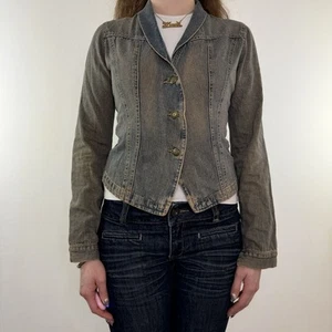 Y2K vintage archive button up denim jacket - Picture 1 of 8