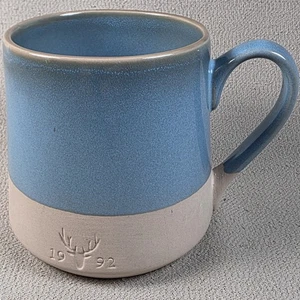 Caribou Coffee Heritage Collection Blau Glasiert Kaffeebecher 2017 14 Oz - Bild 1 von 3