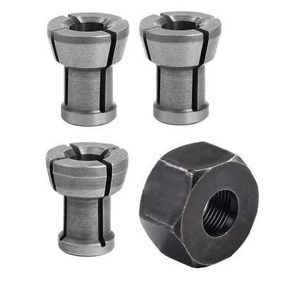 M17 6/6.35/8mm Collet Chuck Adapter With Nut Engraving Trimming Machine Router - Image 1 of 4