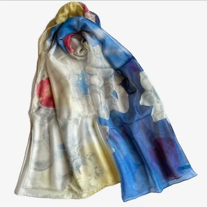 Harry Winston Seidentuch mehrfarbig mit Box Blumenmuster selten - Bild 1 von 9