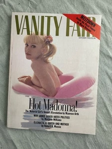 VANITY FAIR Magazine ~ "HOT MADONNA" ~ October 1992 ~ No UPC ~ Excellent - Imagen 1 de 7