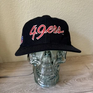 Vintage San Francisco 49ers Doppia Linea Scritta Specialità Sportive Snapback Destitch - Foto 1 di 15