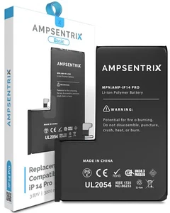 Replacement Battery Compatible For iPhone 14 Pro (AmpSentrix Basic)  - Picture 1 of 3