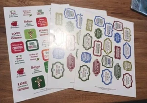 Aufkleber, aktuell, viele Winter, Weihnachten Sprüche und Etiketten, 3 Stück, (STKB#2) - Bild 1 von 4