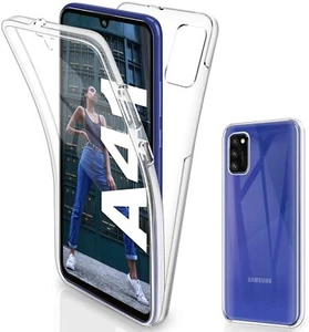 Full Cover Für Samsung Galaxy A41 A415 Silikon TPU 360° Transparent Case  - Bild 1 von 1