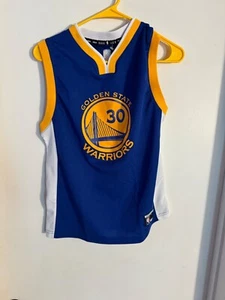 Youth "NBA" Golden State Warrior jersey #30 Curry. Size Med Prev. Owned - Picture 1 of 2