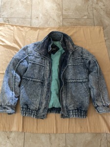 Denim Puffer Jackets for Men for Sale 