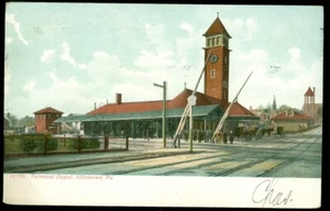 RAILROAD TERMINAL DEPOT - ALLENTOWN, PA POSTCARD - Picture 1 of 1