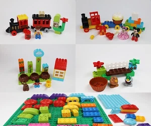 5 Sets of Lego Duplo + Plate - Mickey Mouse Disney Toy Story Animals Train LOT - Picture 1 of 7