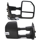 Towing Mirrors Fit For 99-07 Ford F250 F-350 Super Duty Power Heated Led Signal