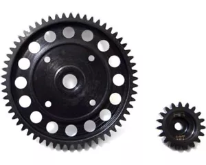Hot Racing SFVE45819 Hardened Steel Spur and Pinion Gear Set 58t/19t Stock 5t... - Picture 1 of 1