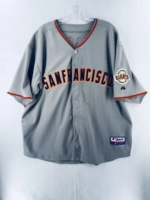 Camiseta Matt Cain #18 Matt Cain Serie Mundial 2010 de los Gigantes de San Francisco 54 auténtica majestuosa Foto 1 de 4