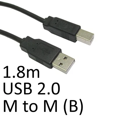 NEW USB Printer cable for Canon Pixma MP499 MP495 MP270 MP280 MX320 MX340 MP210 - Image 1 of 2