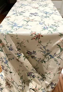 Vintage House N Home Fabric Glazed Floral Chintz 4 Yds 54” W Soft Yellow 1986 EC - Picture 1 of 9