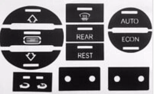 Adhesivo para botones de aire acondicionado VW MULTIVAN CARAVELLE T5 - Image 1 of 1