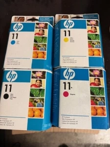 Genuine HP 11 Printhead Set C4811A C4810A C4813A C4812A Date: Expired - Photo 1/1