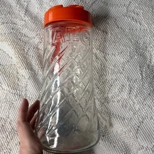 Vintage Tang Glass Pitcher with Orange Lid - Picture 1 of 4