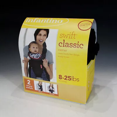 Portabebés Infantino Swift Classic - Negro, para bebés 8-25 libras Foto 1 de 4