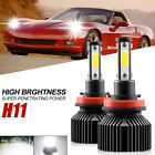 H11 Led Headlight Super Bright Bulbs Set 6000K White 330000Lm High/Low Beam
