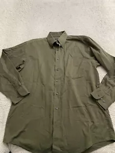 Jos. A. Bank Traveler Herren Langarm Button-Down Hemd Olivgrün Größe M - Bild 1 von 8
