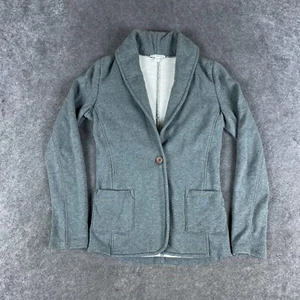James Perse Cardigan Womens 3 Large Gray Button Up Cotton Knit Sweater - Picture 1 of 13