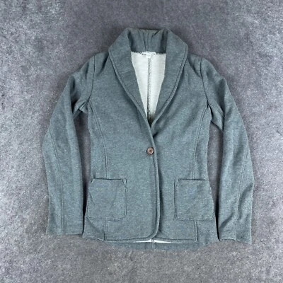 Cárdigan James Perse Mujer 3 Grande Gris Abotonado Algodón Tejido Suéter Foto 1 de 4