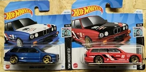 Hot Wheels Bmw M3 Wagon Rosso e Blu custom - Foto 1 di 4