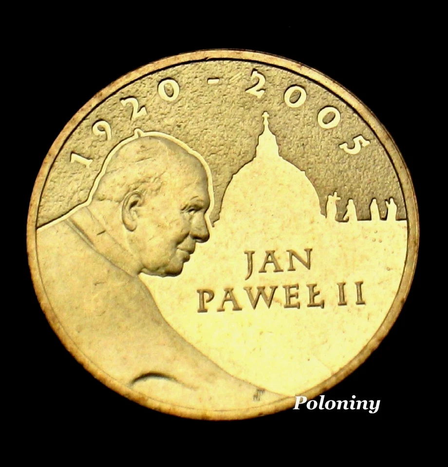 COMMEMORATIVE COIN OF POLAND - POPE JOHN PAUL II  (PAPIEZ JAN PAWEL II) (MINT) - Image 1 of 2