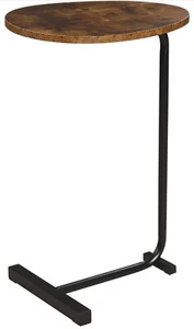 Small Side Table Narrow C Shaped End Table for Sofa Couch and Bed Bedroom - Picture 1 of 13
