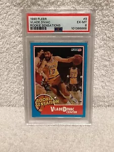 1990 FLEER ROOKIE SENSATIONS #9 VLADE DIVAC PSA 6 - Picture 1 of 7