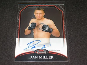 DAN MILLER UFC 2011 TOPPS A-DM CERTIFIED SIGNED AUTOGRAPHED AUTHENTIC CARD NICE - Picture 1 of 2