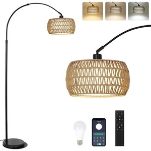 Arc Floor Lamps for Living Room with 3 Color Temperatures, Black Standing Lam... - Picture 1 of 9