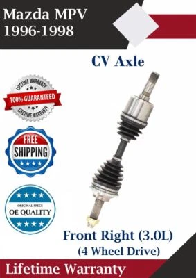 Nuevo eje CV delantero derecho original para Mazda MPV 1996-1998 3,0 L 4x4 garantía de por vida Foto 1 de 4