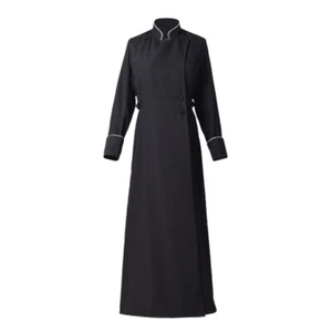 Women Cassock Church Robe Priest Alb Clerical Pulpit Liturgical Vestment Costume - Picture 1 of 18
