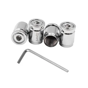 4PCS Locking Car Tire Valve Stems Caps, Anti-Theft Auto Wheel Valve Stem Covers - Picture 1 of 6