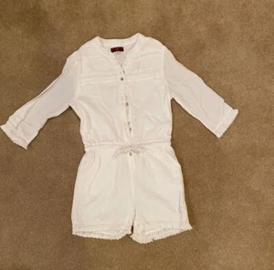 Girls White jumpsuit/Romper -Size Small - Picture 1 of 3