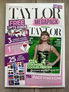 2024 TAYLOR SWIFT MEGAPACK Free Gifts Inside BADGES Stickers TATTOO 116 Page Mag - Picture 1 of 2