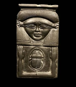 Réplica de relieve de pared de la diosa Hathor - Imagen 1 de 5