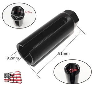 1x Universal 22mm 1/2" Drive Car Oxygen Lambda Sensor Socket Wrench Removal Tool - Picture 1 of 12