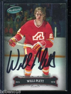 Willi Plett signed autographed Auto 2006-07 Parkhurst card #98 Flames - Picture 1 of 1