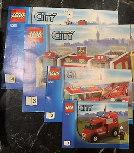 LEGO CITY: Fire Station (7208) Comes With 4 Booklets & 4 Mini figurines& Replace - Picture 1 of 4